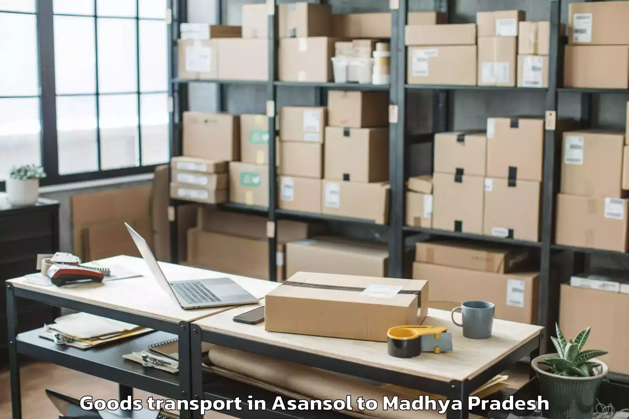 Leading Asansol to Shajapur Goods Transport Provider